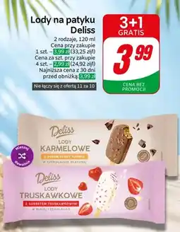 Dino Lody na patyku Deliss truskawkowe oferta