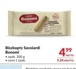 Makro Biszkopty Savoiardi Bonomi oferta