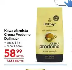 Makro Kawa ziarnista Crema Prodomo Dallmayr oferta