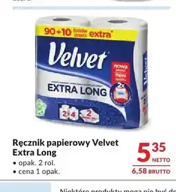 Makro Ręcznik papierowy Velvet Extra Long oferta