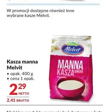 Makro Kasza manna Melvit oferta