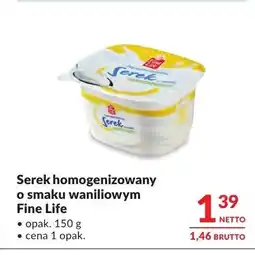 Makro Serek homogenizowany o smaku waniliowym Fine Life oferta