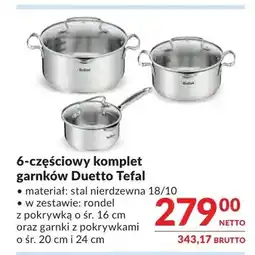 Makro Komplet garnków Tefal Duetto oferta