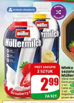 Dino Mleko smakowe Müller Müllermilch truskawkowe oferta