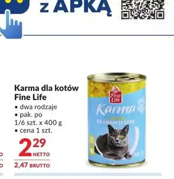 Makro Karma dla kotów Fine Life oferta