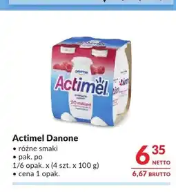 Makro Napój jogurtowy Actimel Danone 4-pak oferta