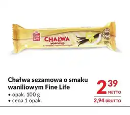 Makro Chałwa sezamowa o smaku waniliowym Fine Life oferta
