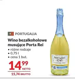 Makro Wino bezalkoholowe musujące Porta Rei oferta