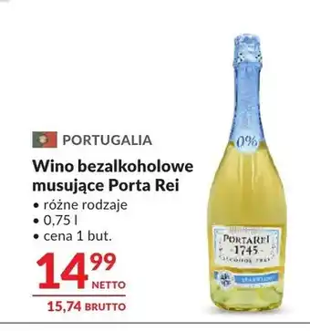 Makro Wino bezalkoholowe musujące Porta Rei oferta