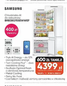 Max Elektro Chłodziarka AI do zabudowy Samsung oferta