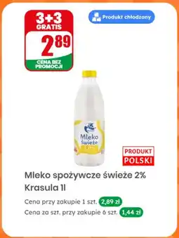 Dino Mleko spożywcze świeże 2% Krasula oferta