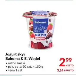 Makro Jogurt skyr truskawka stracciatella Bakoma & E. Wedel oferta