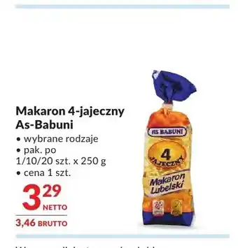 Makro Makaron 4-jajeczny As-Babuni oferta