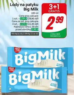 Dino Lody na patyku Algida Big Milk oferta