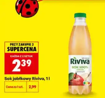 Biedronka Sok jabłkowy Riviva oferta