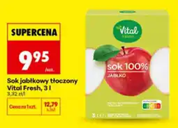 Biedronka Sok jabłkowy tłoczony Vital Fresh oferta
