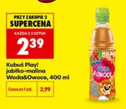 Biedronka Kubuś Play! jabłko-malina Woda&Owoce oferta