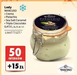 Intermarche Lody Mancuso Crema / Pistachio / Sea Salt Caramel / Triplo Cioccolato oferta