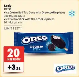 Intermarche Lody OREO Ice Cream Ball Top Cone / Ice Cream Stick oferta