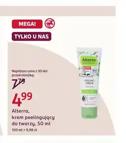Rossmann Krem peelingujący Alterra oferta