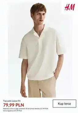 H&M Koszulka polo Loose Fit H&M oferta