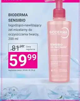 Hebe Żel micelarny łagodząco-nawilżający do oczyszczania twarzy Bioderma Sensibio oferta