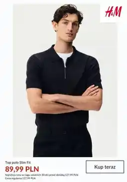H&M Top polo Slim Fit H&M oferta