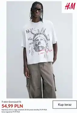 H&M T-shirt Oversized Fit H&M oferta