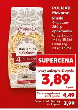 Kaufland Makaron kluski 4-jajeczny Polmak oferta