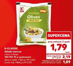 Kaufland Oliwki zielone bez pestek K-Classic oferta
