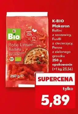 Kaufland Makaron Rollini z soczewicy K-Bio oferta
