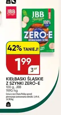 Chata Polska Kiełbaski Śląskie z szynki Zero-E JBB oferta