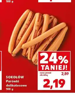 Kaufland Parówki Delikatesowe Sokołów oferta