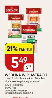 Chata Polska Szynka jak u Dziadka w plastrach Sokołów oferta