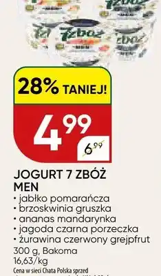 Chata Polska Jogurt 7 zbóż Men jabłko pomarańcza Bakoma oferta
