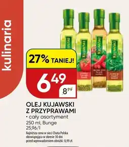 Chata Polska Olej rzepakowy Kujawski z przyprawami czosnek i bazylia oferta