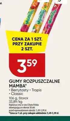 Chata Polska Gumy rozpuszczalne Mamba Tropis oferta
