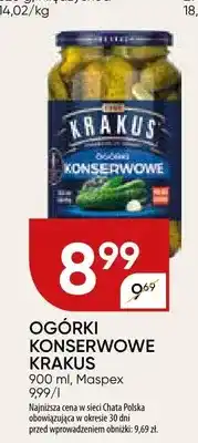 Chata Polska Ogórki konserwowe Krakus oferta