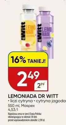 Chata Polska Lemoniada Dr Witt liczi cytryna oferta