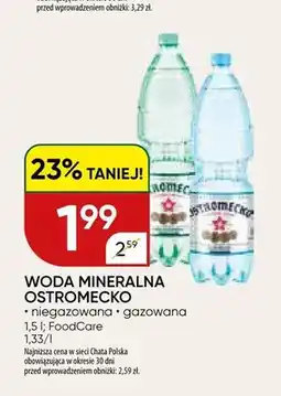 Chata Polska Woda mineralna Ostromecko niegazowana oferta