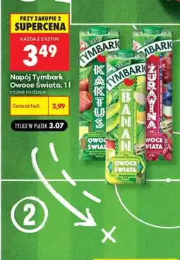 Biedronka Napój Tymbark Owoce Świata Kaktus oferta