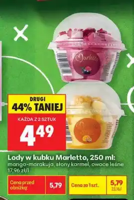 Biedronka Lody w kubku Marletto mango-marakuja oferta