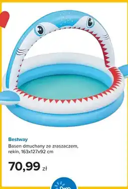 Smyk Basen dmuchany ze zraszaczem Bestway rekin 163x127x92 cm oferta