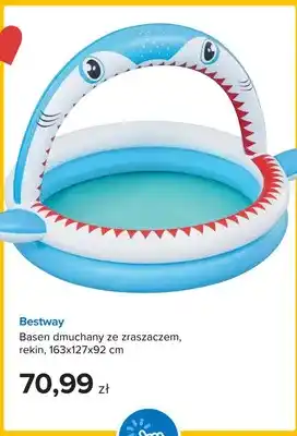 Basen dmuchany ze zraszaczem Bestway rekin 163x127x92 cm