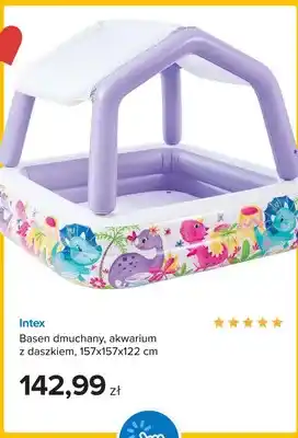 Basen dmuchany akwarium z daszkiem Intex 157x157x122 cm
