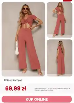 Renee Komplet damski Różowy Komplet oferta
