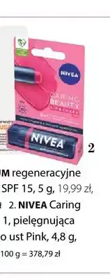 Hebe Pomadka do ust pielęgnująca Nivea Caring Beauty 3 w 1 Pink oferta