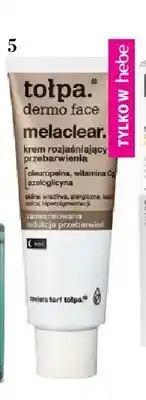 Hebe Krem rozjaśniający przebarwienia na noc Tołpa dermo face melaclear oferta