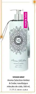 Hebe Mleczko do ciała nawilżające Vivian Gray Aroma Selection Amber & Cedar oferta