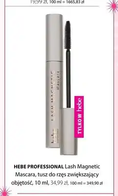 Hebe Tusz do rzęs Hebe Professional Lash Magnetic Mascara zwiększający objętość oferta